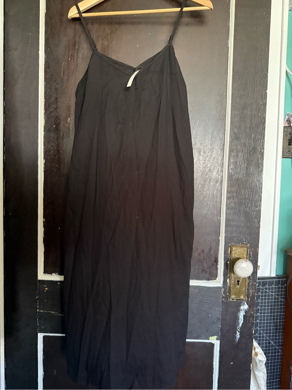 Asos Maternity size 16 Black Spaghetti-Strap Midi camisole polyester